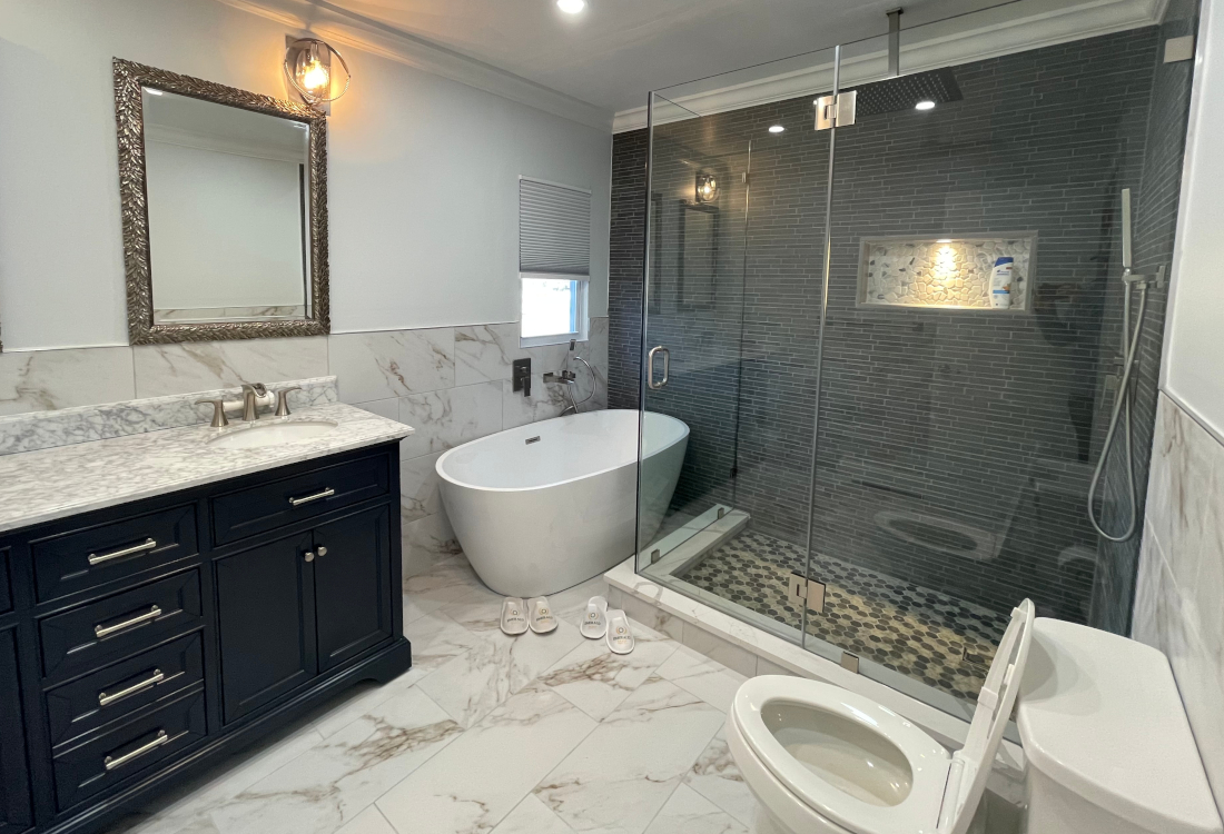 after photo of bath remodel
